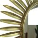 Miroir soleil convexe en métal cuivré du milieu du siècle Deknudt 54 cm