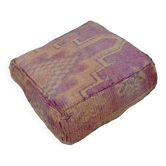 Handmade Berber pouf in wool 60 X 60 X 20 CM