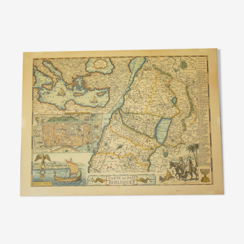 Carte des pays bibliques Daniel Derveaux