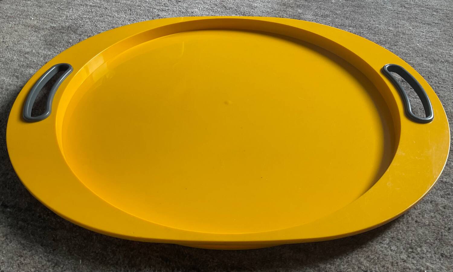 Vintage yellow tray by P.Spagnolo for Biesse-Italy