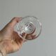4 verres à vin en verre taillé vintage