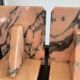 Pair of Art Deco marble bookends