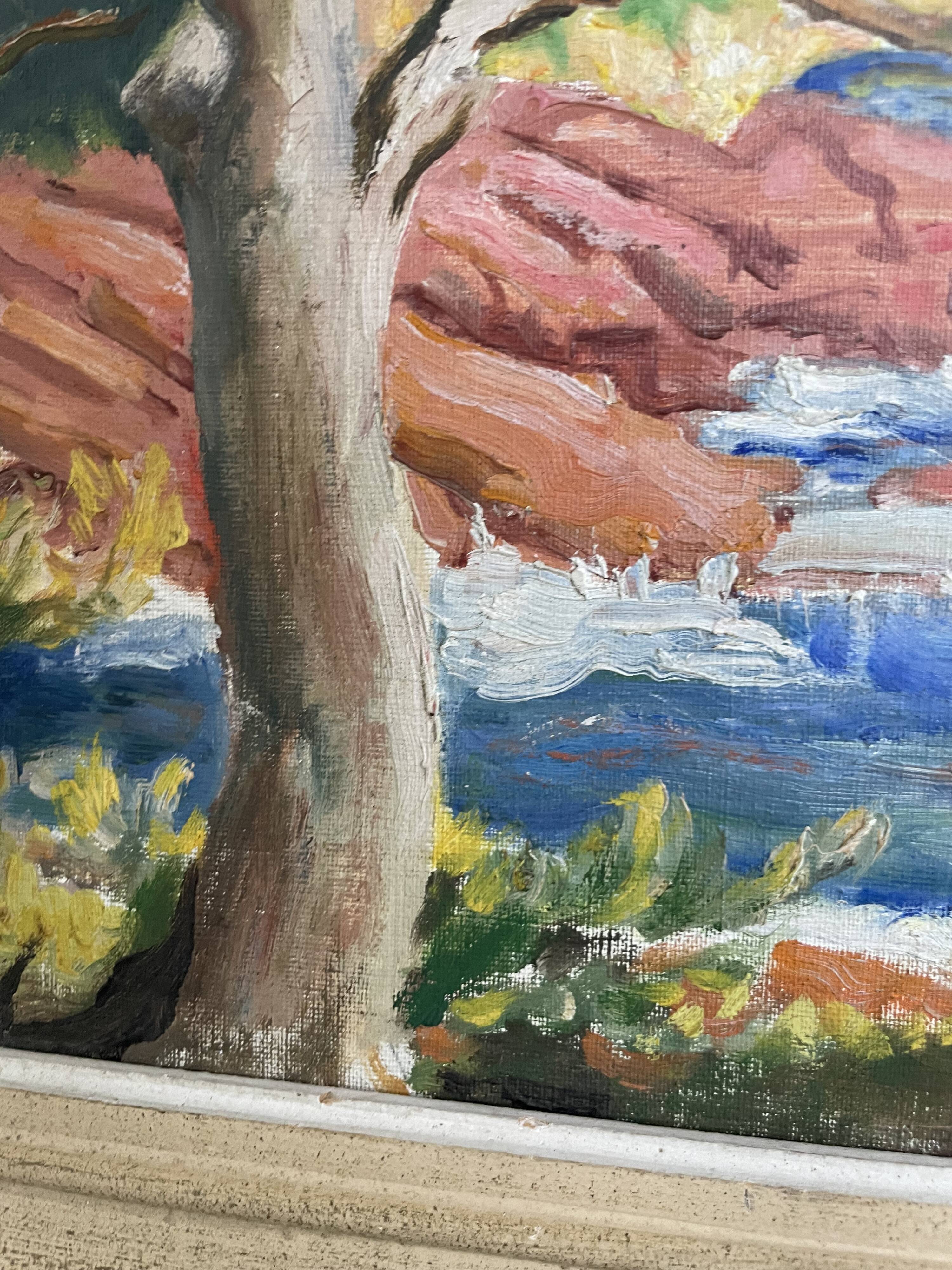 Oil painting Saint Raphael Gus Buffa