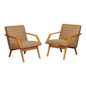 Pair of wooden armchairs from the 1970s
