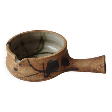 Caquelon en céramique signé La colombe (Vallauris) Années 70