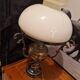 Lampe art déco laiton porcelaine
