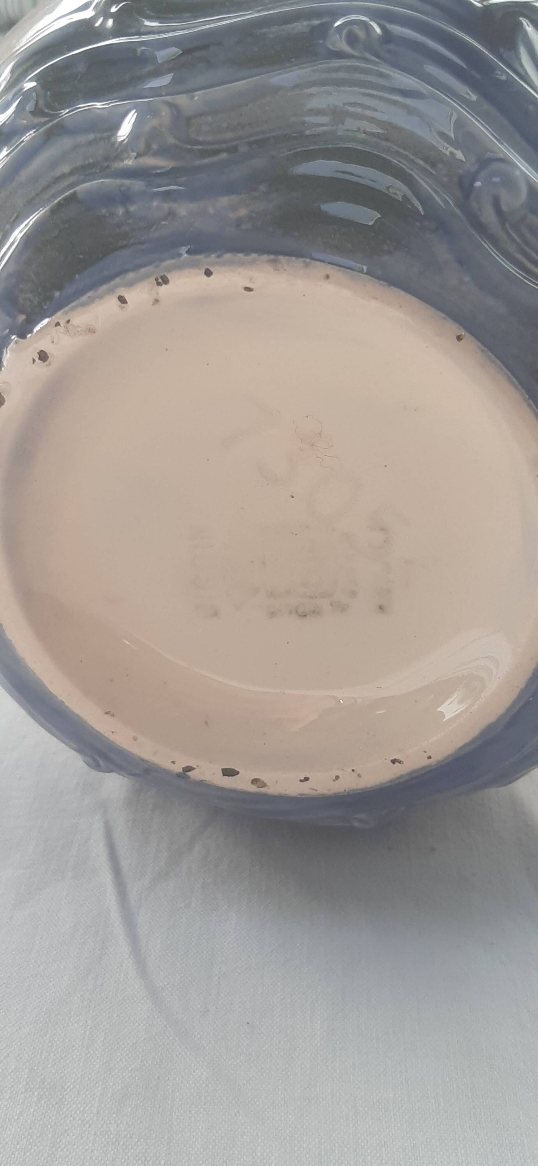 Old ceramic water pitcher slip Digoin France