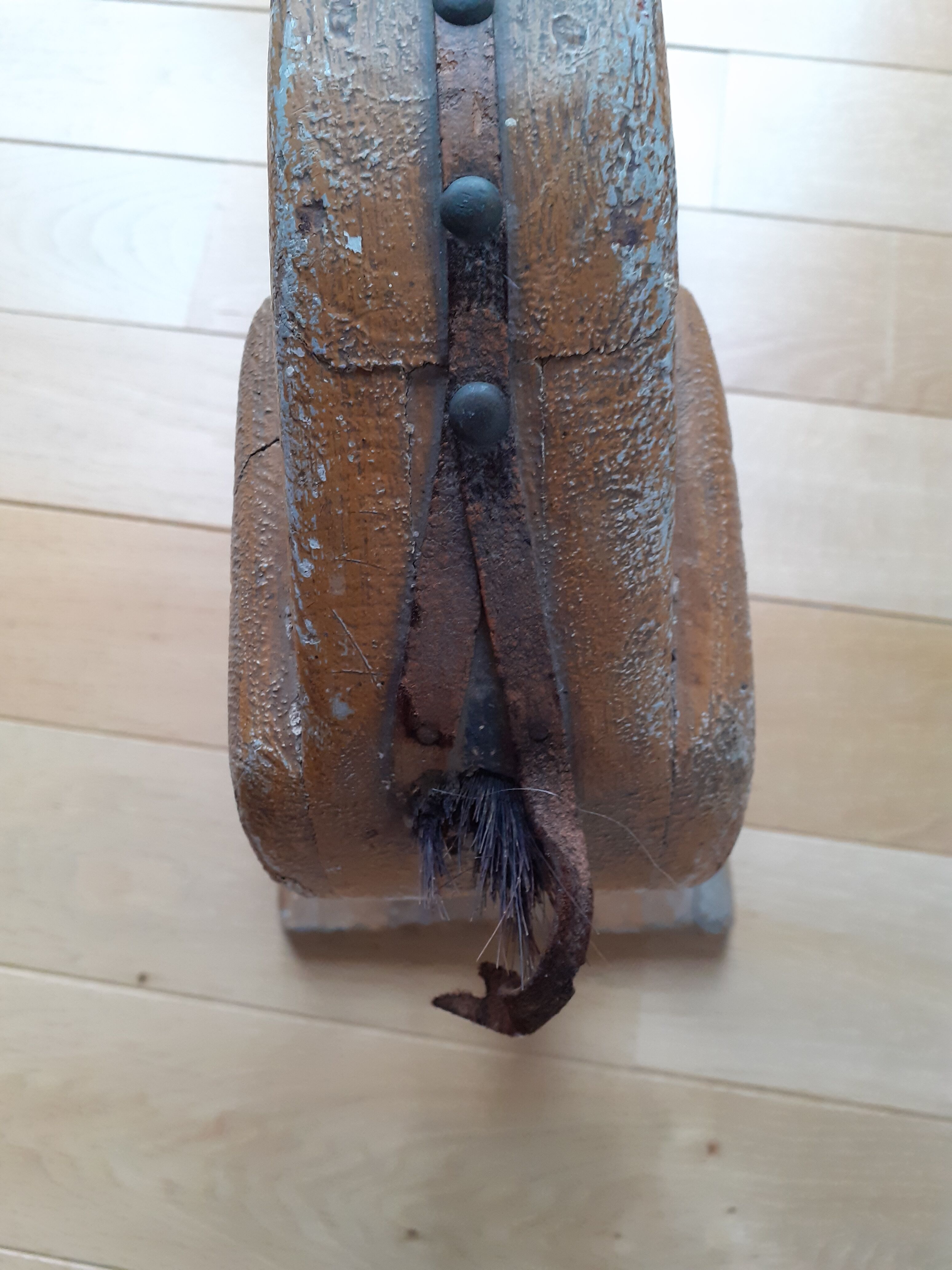 Antique wooden horse