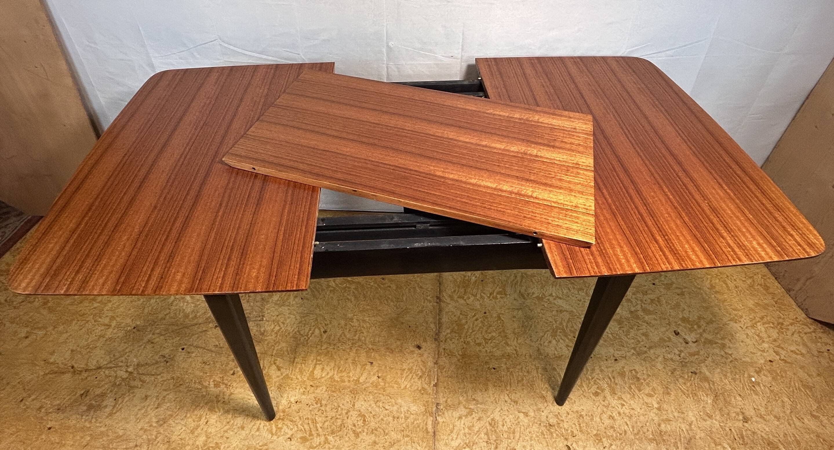 Mid Century Retro Vintage Teak Extending Dining Table by Wrighton – 1960s