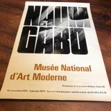 Original POSTER NAUM GABO National Museum of Modern Art in Paris 1971 / 1972 in TBE
