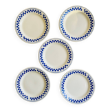 Lot de 5 assiettes vintage