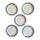 Lot de 5 assiettes vintage