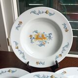 5 hollow plates in Limoges porcelain by Bernardaud - Lhasa Soap