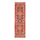 1970s Vintage Turkish Hand-Knotted Wool Cotton Purple Runner Rug 85x292