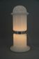 White glass floor lamp, czechoslovakia, 1970s
