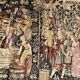 Halluin tapestry, important medieval scene, 20th century certificate