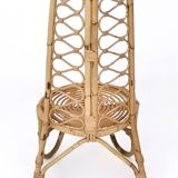 Ensemble de trois chaises de jardin vintage en bambou, Italie