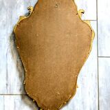 Miroir baroque doré ancien — courbes élégantes, esprit château 69 X 43 cm