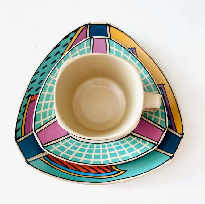 Set of 6 Rosenthal Flash One porcelain coffee sets, 80s, Dorothy