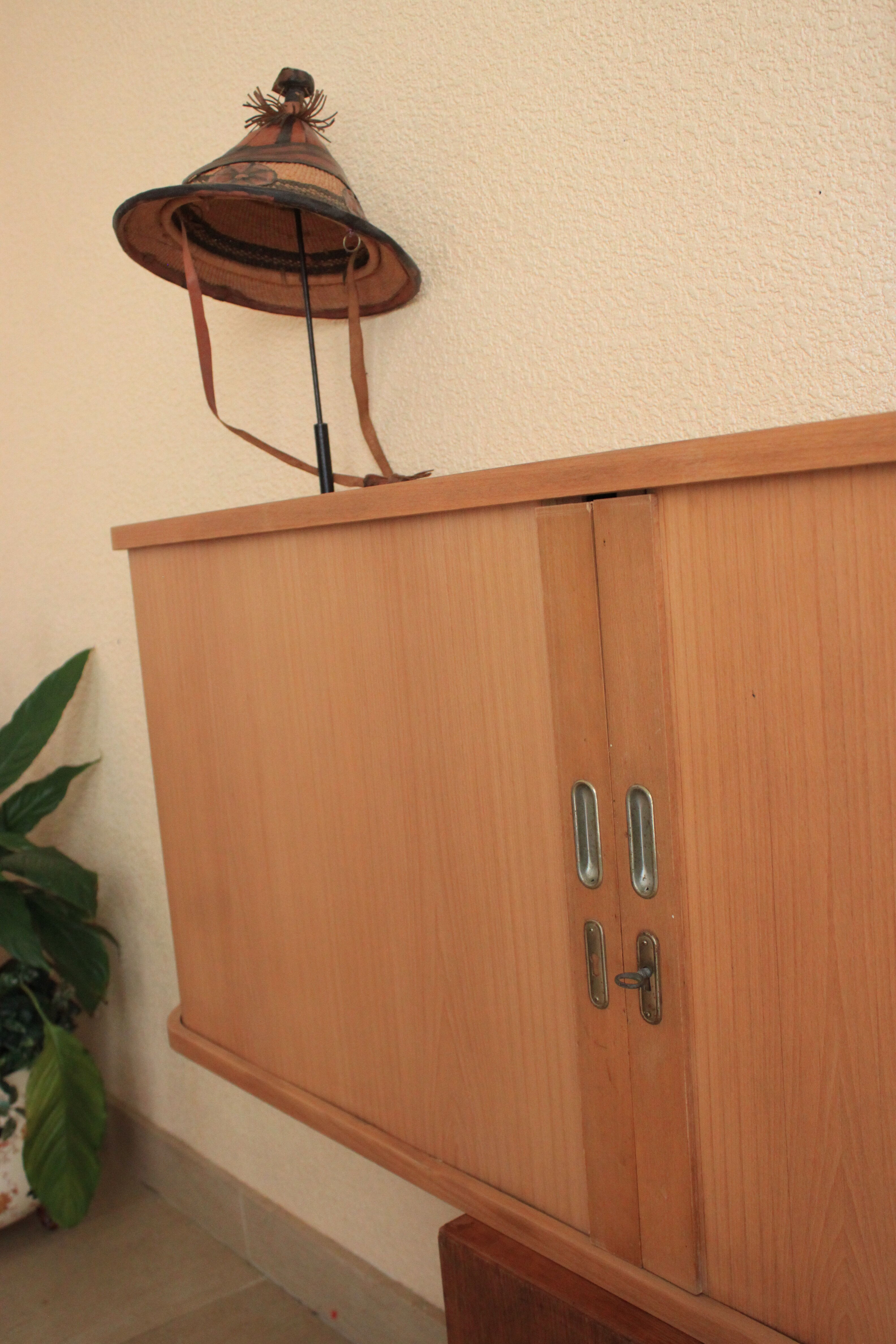 Old furniture workshop, trade, curtains of the 50s Famex