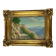 Huile sur panneau paysage encadrement style Louis XVI début XXème