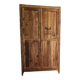 Old Parisian wooden linen wardrobe