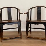Paire de fauteuils chinois