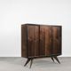 Scandinavian Mid-Century Modern Walnut Vintage Cabinet, 1960s