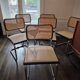 Set of 6 Cesca B32 Marcel Breuer black vintage chairs Made in Italy