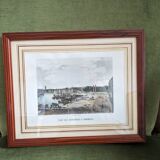 Engraving, the port of Quinconces