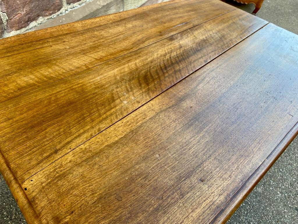 Alsatian farmhouse table Louis XVI walnut