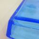 Paire de vide poche vintage en verre turquoise