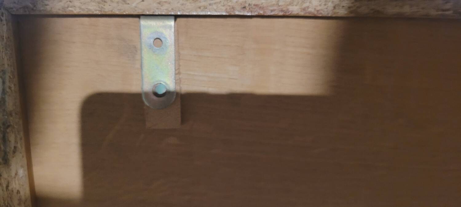 60's glass wall shelf