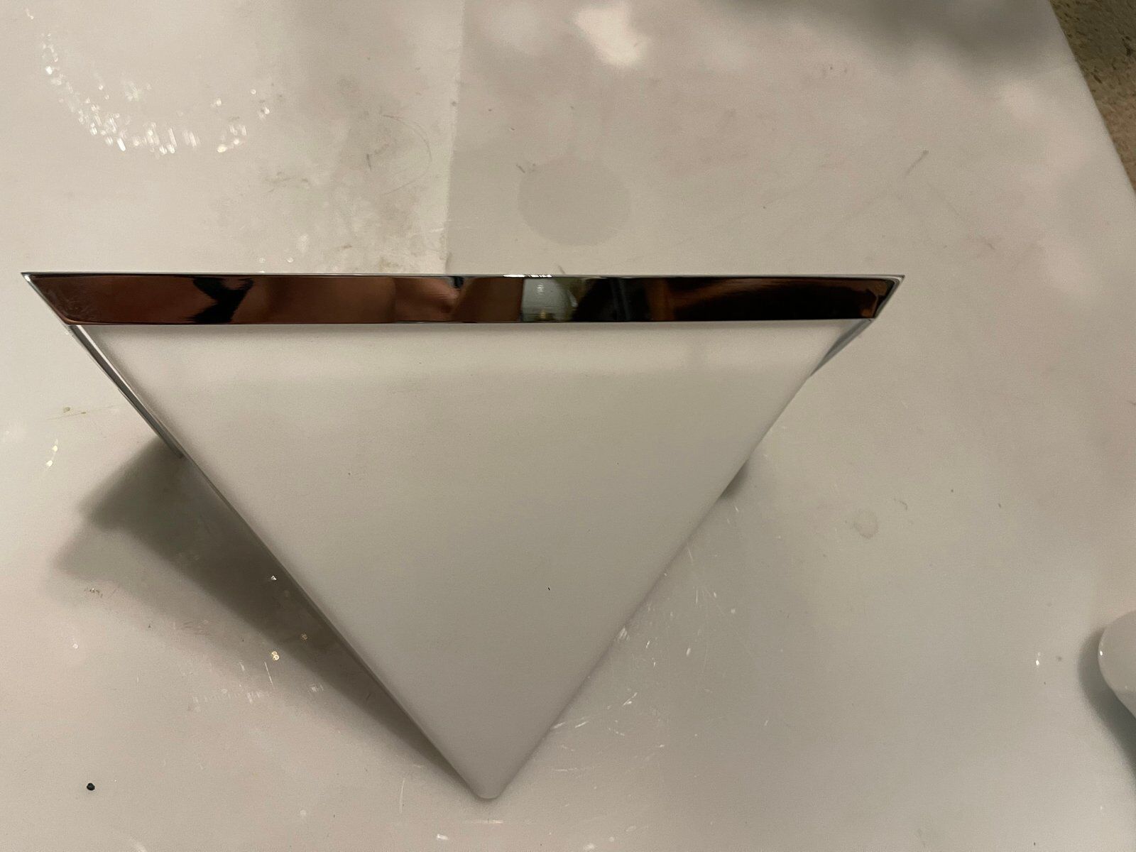 2 mid-century Italian acrylic glass sconces by Zonca Italy