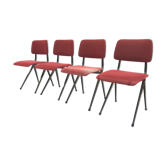 Lot of 4 chairs 102 by Ynske Kooistra for Marko Holland, Netherlands 60 double