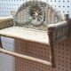 Rattan wall shelf