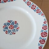 Six badonviller Art Deco dessert plates