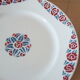 Six badonviller Art Deco dessert plates