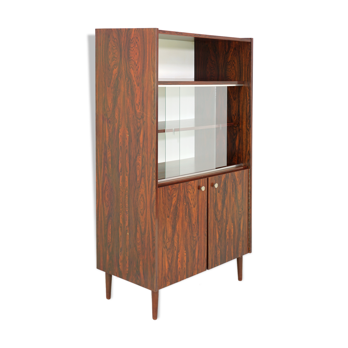 Rosewood showcase from the 50s and 60s