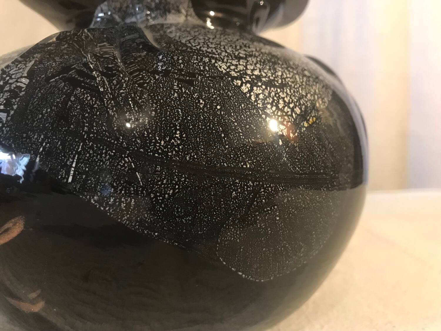 Glass paste vase - Bob le Bleïs