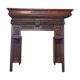 Old wood fireplace