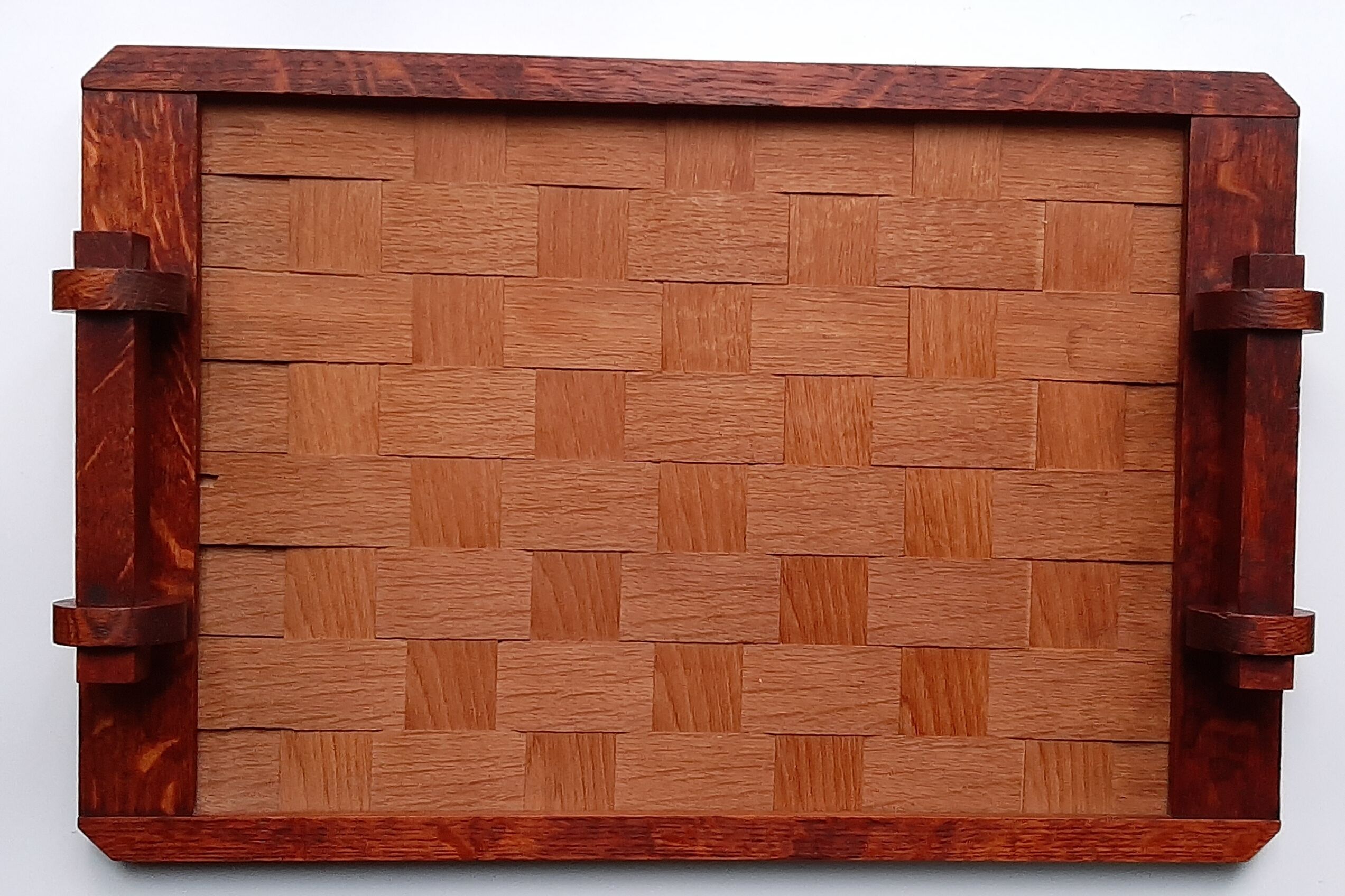 Brutalist wooden tray
