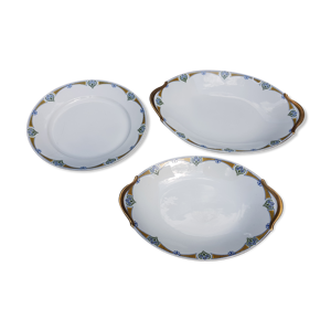 Plats de service en porcelaine