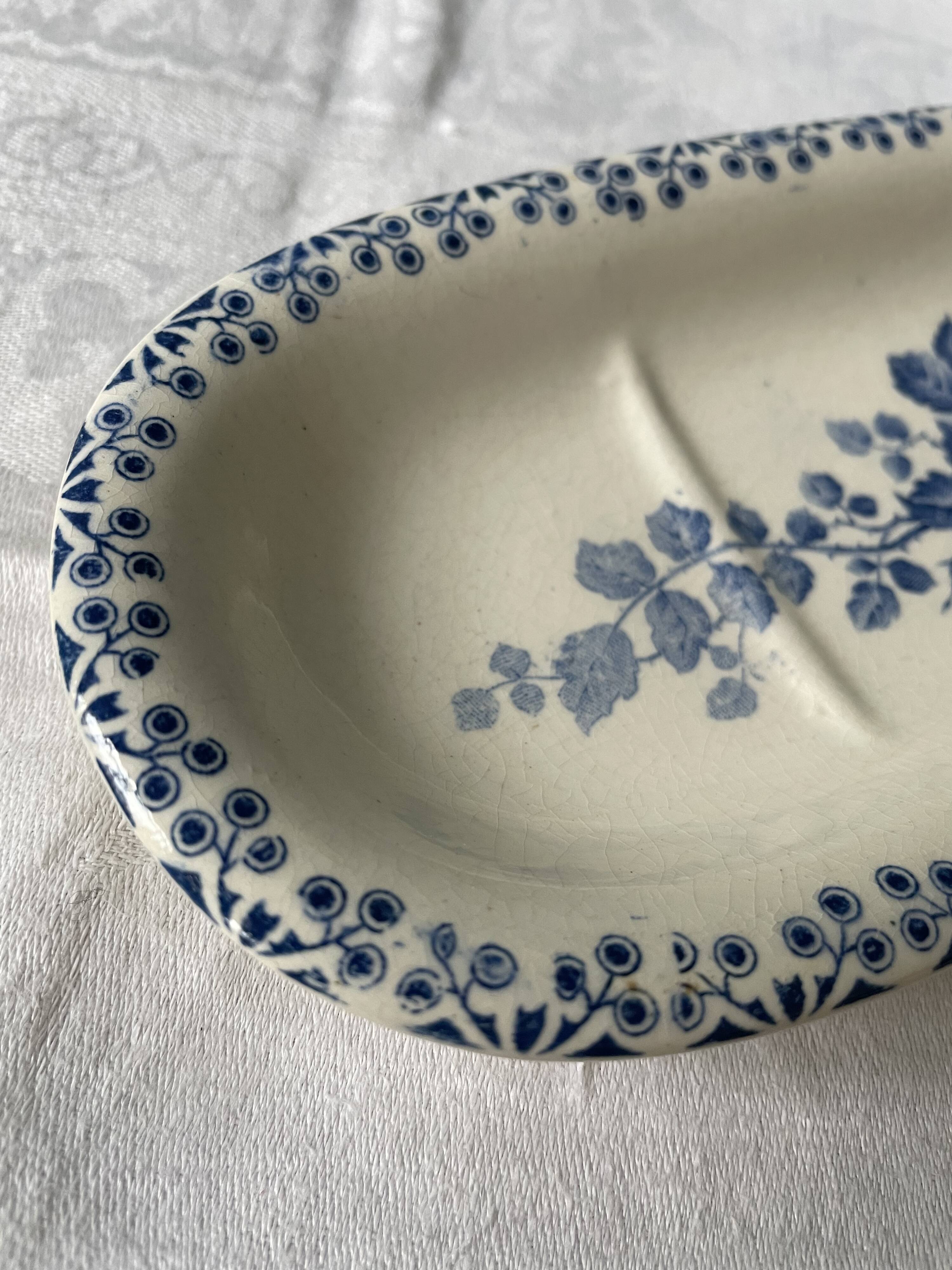 Set of a soap dish and a comb holder Terre de Fer 1900