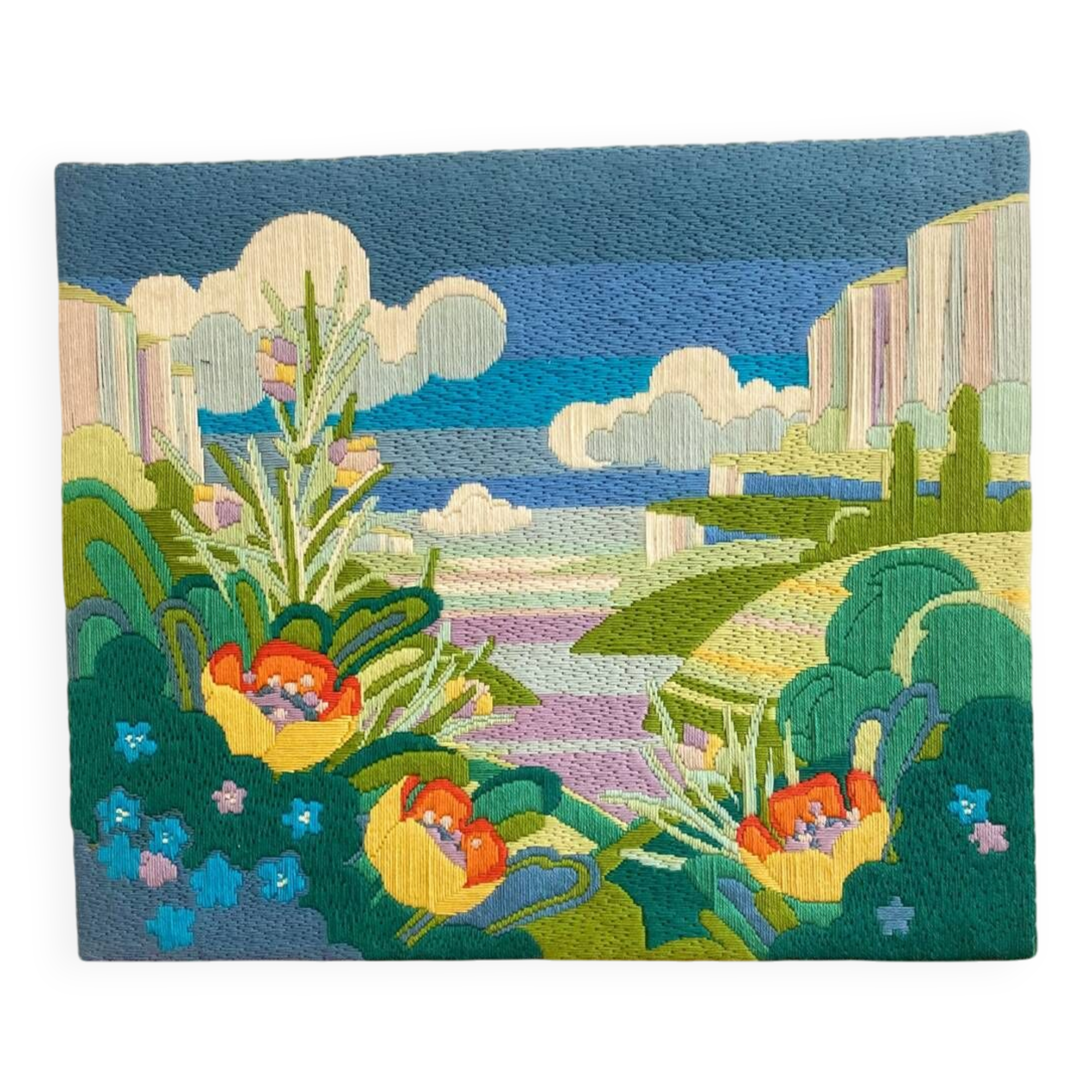 Colorful vintage tapestry