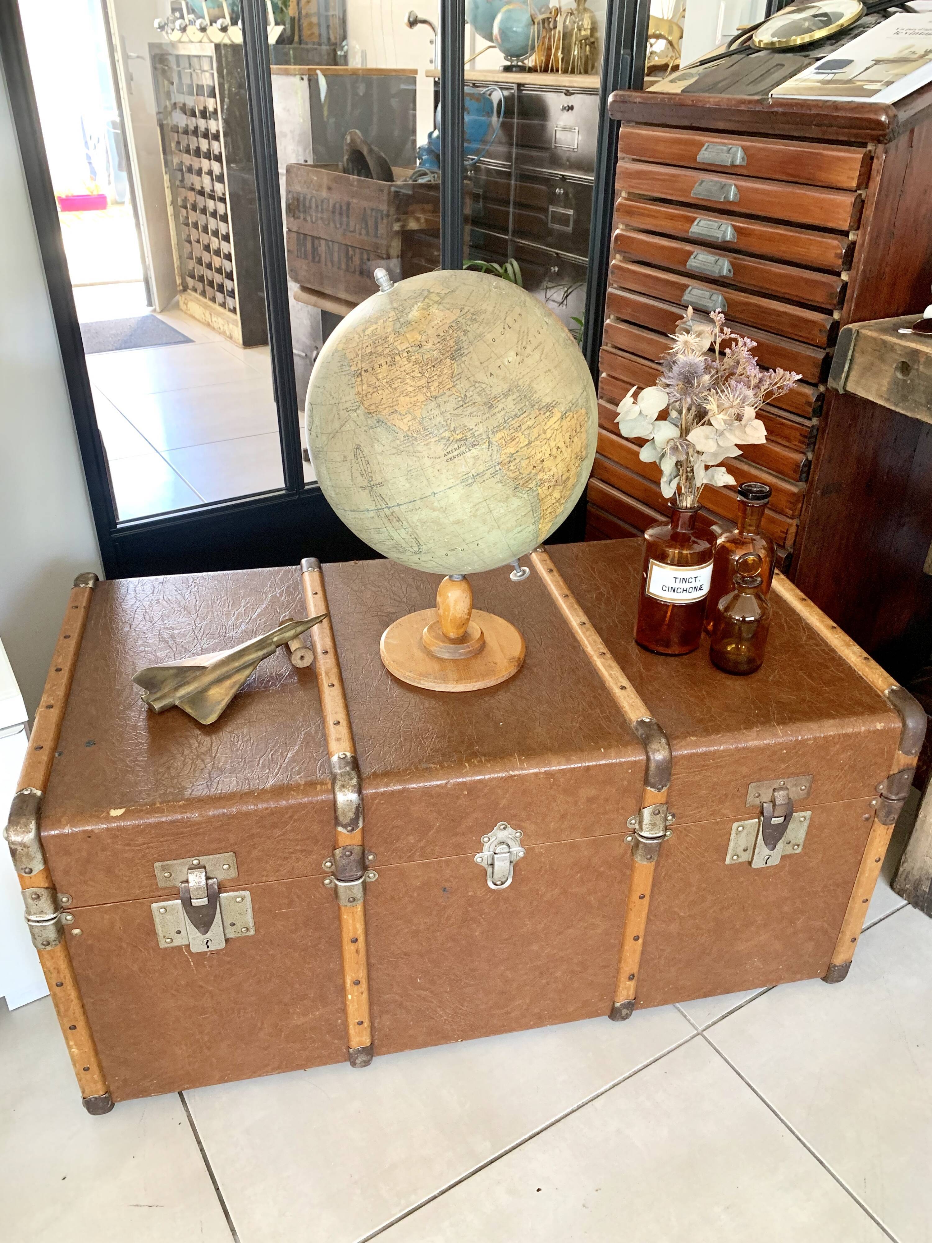 Old  vintage travel trunk