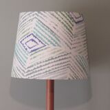 Vintage floor lamp with custom lampshade