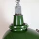 Large Industrial Green Enamel Factory Pendant Lamp from Benjamin, 1960s