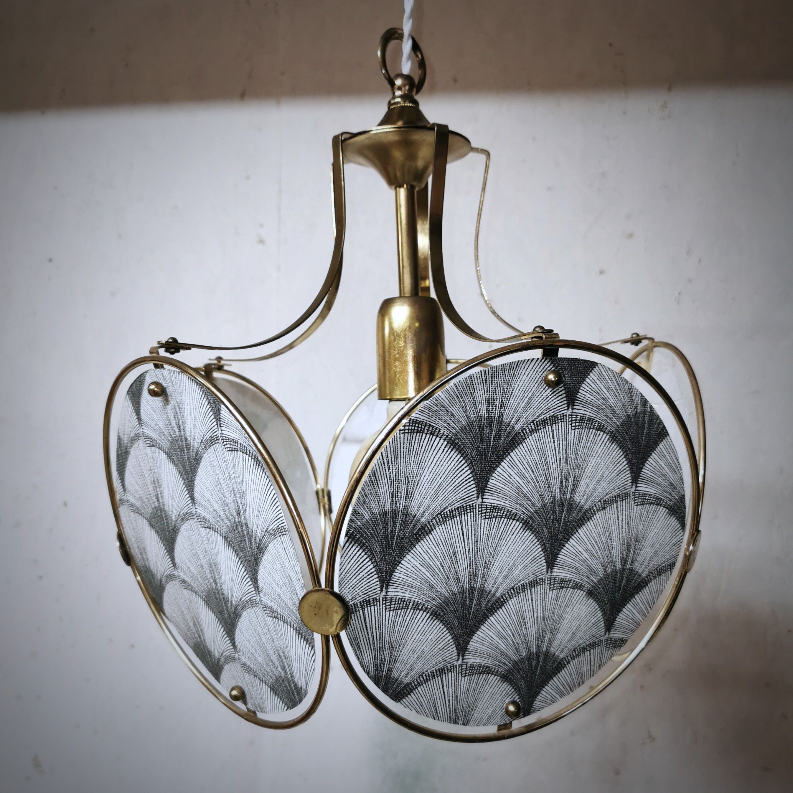 Suspension 5 panels, golden structure