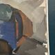 Original Swedish Oil on Canvas – “Blue Jug” by Stig Delang – Signed – Vintage & Framed